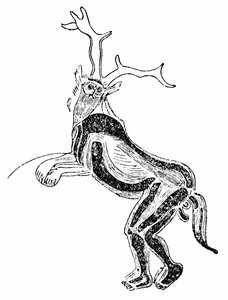 The Sorcerer (tai Medicine Man) (painettu) tekijältä School French