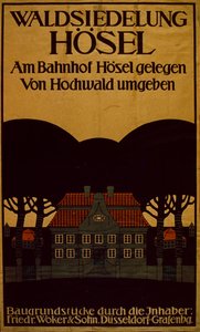Waldsiedlung Hotel Advertisement saksaksi, noin 1890 (juliste) tekijältä School German