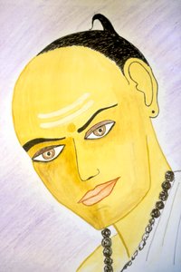 Aryabhata (vesiväri paperille) tekijältä School Indian