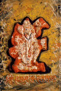 Lord Bajrangbali miniatyyri maalaus tekijältä School Indian