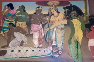 Buddhan Mahanirvana (kuva) tekijältä School Indian