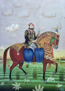 Jaipurin maharadza Jai Singh II (1699-1743). tekijältä School Indian