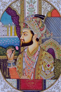 Mughul-keisari Shah Jahanin miniatyyrimaalaus Intia Aasia Intia Aasia tekijältä School Indian