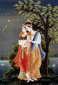 Radha Krishnan miniatyyrimaalaus, Intia