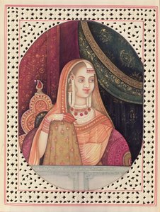 Keisari Akbarin pääkuningattaren Jodhabain muotokuva (1542-1605).