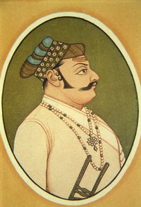 Maharaja Udai Singhin muotokuva, Udaipur, Rajasthan, Intia tekijältä School Indian