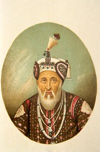 Mogulien keisari Akbar Shahin muotokuva, Intia tekijältä School Indian