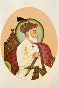 Mogulien keisari Bahadur Shahin muotokuva, Intia tekijältä School Indian