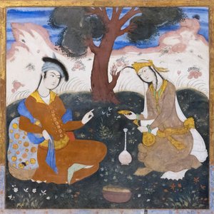 Tuoreena Chehel Sotoun Palacessa, Esfahanissa, Iranissa tekijältä School Iranian