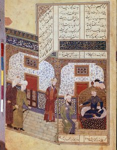 Khusraw keskustelee Buzurg Ummidin kanssa tekijältä School Iranian