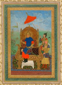 Tamerlanen muotokuva (1336-1405) (tai Timur Lang, "Timur the lame") - Nimettömän Timur Khan / Yksityiskokoelma / noin 1625 / Iran / Guassi paperille / Muotokuva / 43,7x30,7