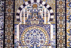 Tunisia Kairouanissa: moskeijan koristelu