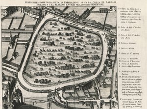 Italian Padovan suurimman aukion Prato della Vallen muinainen pohjaratkaisu tekijältä School Italian