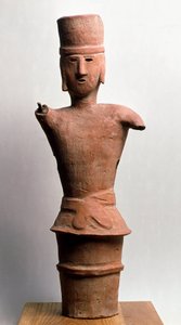 Terrakottahautajaiset Haniwa, kofun-aika 3.-6. vuosisadalla tekijältä Japanese School
