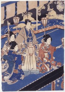 Nimetön (värillinen puupiirros) tekijältä School Japanese