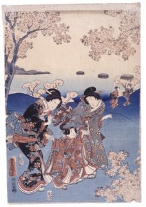 Nimetön (värillinen puupiirros) tekijältä School Japanese