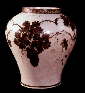 Taiteen ydin: posliinipurkki Yi-kaudelta (1392-1910), Duksoo; Palatsin taidemuseo tekijältä School Korean