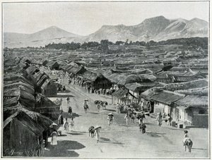 Näkymä Soulin pääkadulle, Korean pääkaupungille 1800-luvulla