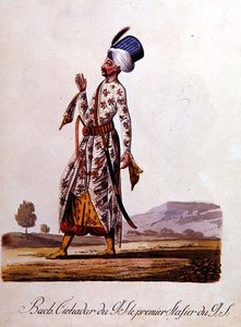 Sulttaani, turkkilaisten pukujen albumista, 1700-luvun loppu