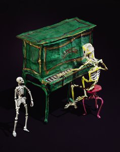 Day of the Dead esiintyy muusikoina (papier mache) (229287:n yksityiskohta)