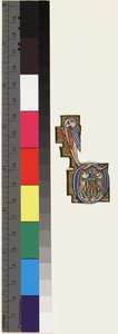 Alkukirjain D, psalteritunnit, n. 1270 (kulta & tempera vellum) tekijältä School Mosan