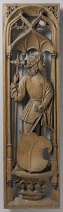 Paneeli urkukotelosta, c. 1510-20 (tammi, jossa on jälkiä polykromiasta) tekijältä School Netherlandish