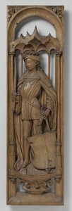 Paneeli urkukotelosta, c. 1510-20 (tammi, jossa on jälkiä polykromiasta) tekijältä School Netherlandish