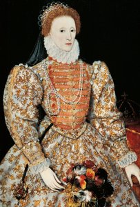 Kuningatar Elizabeth I, n. 1575 (öljy paneelille)