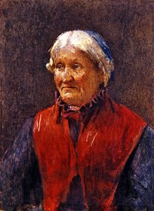 Vanhus nainen (pastelli paperille) tekijältä School Newlyn