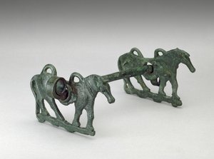 Horse Bit, mahdollisesti 9.-7. vuosisadalla eKr., Iran (pronssi) tekijältä School Persian