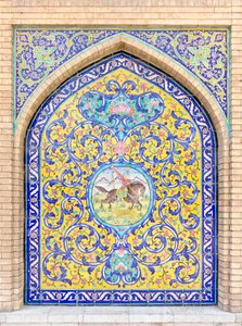 Tiletyö Golestanin palatsissa, Teheran, Iran (kuva)