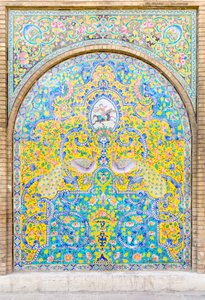 Tiletyö Golestanin palatsissa, Teheran, Iran (kuva)
