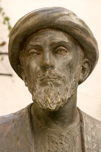 Moses Maimonidesin päällikkö (1135-1204) (pronssi) (237390:n yksityiskohta) tekijältä School Spanish