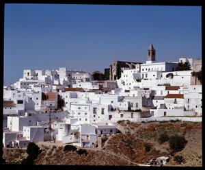 Näkymä Vejer de la Fronteralle, Andalusia, Espanja tekijältä School Spanish