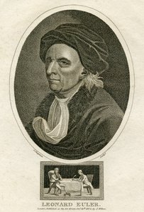Leonard Eulerin muotokuva (kaiverrus) tekijältä Swiss School