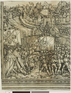 Kampanja Unkarissa Maximilian I:n riemukaaresta tekijältä School of Albrecht Dürer
