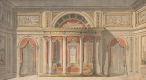 Suunnittelu makuuhuoneeseen, 1785-1838. tekijältä School of Charles Percier