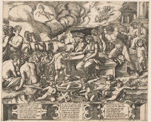 Rakkauden allegoria tekijältä School of Marcantonio Raimondi, after Baccio Bandinelli