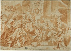 Maagien palvonta tekijältä School of Peter Paul Rubens