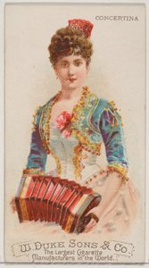 Concertina, Musical Instruments -sarjasta N82 Duke-tuotemerkin savukkeille, 1888, 1888.