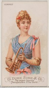 Cornet, Musical Instruments -sarjasta N82 Duke-tuotemerkin savukkeille, 1888, 1888.
