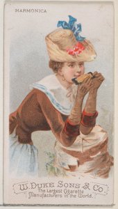 Huuliharppu, Musical Instruments -sarjasta N82 Duke-tuotemerkin savukkeille, 1888, 1888.