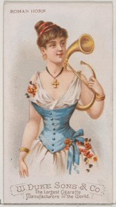 Roman Horn, Musical Instruments -sarjasta N82 Duke-tuotemerkin savukkeille, 1888, 1888. tekijältä Schumacher and Ettlinger