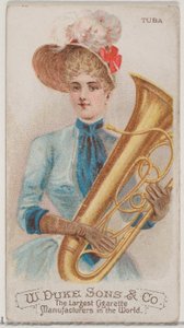 Tuba, Musical Instruments -sarjasta N82 Duke-tuotemerkin savukkeille, 1888, 1888.