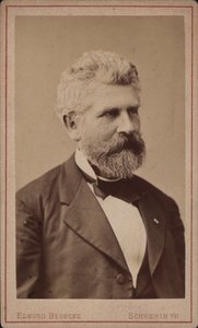 Sellisti ja säveltäjä Georg Goltermanni muotokuva 1824-1898, n. 1880. tekijältä Schwerin . Photo studio Edmund Behncke