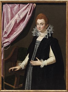 ""Marie de Medicin (1575-1642) muotokuva"" Peinture de Scipione Pulzone (1550-1598) - 1594 - Öljy kankaalle - Koko 132,1x96,5 cm Yksityinen kokoelma tekijältä Scipione Pulzone