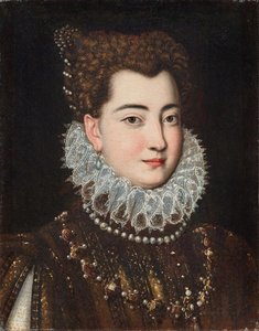 Clelia Farnesen muotokuva 1552-1613, 1500-luvun toinen puolisko.