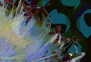 Artichoke_abst_horz8 (digitaalinen) tekijältä Scott J. Davis