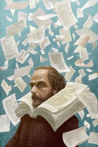 Shakekspearen teokset, 2015 (raaputusalusta, väritetty digitaalisesti) tekijältä Scott McKowen