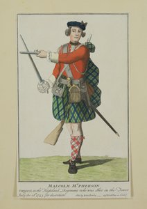 Malcolm McPherson, alikersantti Black Watch rykmentissä, Shot for Desertion, 1743 tekijältä Scottish School